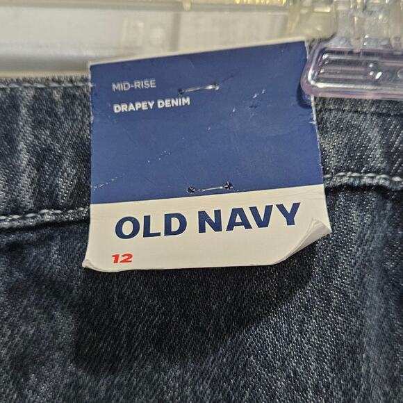 Old Navy Women's Size 12 Anika Mid-Rise Drapey Denim Cargo Maxi Skirt - Picture 2 of 8